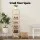 Artiss 7 Tier Bamboo Foldable Shoe Rack Organiser 2.5kg Per Shelf X-Frame Pine Finish Entryway No Assembly