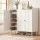 Artiss 8-Tier Shoe Cabinet White with 3 Adjustable Shelves Stores up to 30 Pairs 112x35x100cm and Magnetic Doors