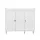 Artiss 8-Tier Shoe Cabinet White with 3 Adjustable Shelves Stores up to 30 Pairs 112x35x100cm and Magnetic Doors