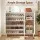 Artiss 8-Tier Shoe Cabinet White with 3 Adjustable Shelves Stores up to 30 Pairs 112x35x100cm and Magnetic Doors