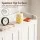 Artiss 8-Tier Shoe Cabinet White with 3 Adjustable Shelves Stores up to 30 Pairs 112x35x100cm and Magnetic Doors