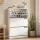 Artiss 24 Pair Shoe Rack Cabinet 120cm White with 3 Flip Up Drawers Adjustable Shelves Melamine Finish