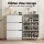 Artiss 24 Pair Shoe Rack Cabinet 120cm White with 3 Flip Up Drawers Adjustable Shelves Melamine Finish