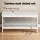 Artiss Kubota Bamboo Shoe Rack Cabinet Bench, White - Stylish 2-Tier Storage for 10 Pairs, Easy Assembly, 107x33.5x50cm