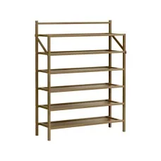 Artiss Eve 6-Tier Foldable Shoe Rack - Holds 18 Pairs, Bamboo & MDF, Space-Saving Design, Easy Assembly, 1-Year Warranty