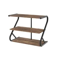 Artiss Sawyer 3-Tier Shoe Rack Cabinet - Black, Industrial Style, E1 Particle Board, Holds 9 Pairs, 65x33.5x51.5