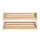 Artiss Kara 2-Tier Shoe Rack - White & Pine, E1 MDF Frame, Stores 6 Pairs, Stylish & Durable, Easy Assembly, 74x27x