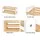 Artiss Kara 2-Tier Shoe Rack - White & Pine, E1 MDF Frame, Stores 6 Pairs, Stylish & Durable, Easy Assembly, 74x27x