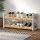 Artiss Kara 2-Tier Shoe Rack - White & Pine, E1 MDF Frame, Stores 6 Pairs, Stylish & Durable, Easy Assembly, 74x27x