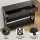 Artiss 2‑Piece Black Console Table with Charging Station and Ventilated Shoe Cabinet Set 100x30x80cm