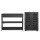 Artiss 2‑Piece Black Console Table with Charging Station and Ventilated Shoe Cabinet Set 100x30x80cm