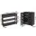 Artiss 2‑Piece Black Console Table with Charging Station and Ventilated Shoe Cabinet Set 100x30x80cm