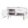Artiss Shoe Rack Cabinet Bench, Particle Board, White, 80x36x48cm, Elegant Entryway Solution with PU Leather Seat