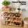 Artiss 4 Tier Shoe Rack Bamboo Storage Organiser for 12 Pairs with Curved Handles and Anti-Tip Kit Pine
