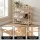 Artiss 4 Tier Shoe Rack Bamboo Storage Organiser for 12 Pairs with Curved Handles and Anti-Tip Kit Pine