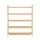 Artiss 5 Tier Shoe Rack Bamboo Storage Organiser Stores Up to 15 Pairs with Anti-Tip Kit Pine Curved Handles