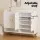 Artiss Shoe Cabinet Bench Set with Adjustable Shelves and 36-Pair Storage White