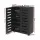Artiss Shoe Rack Storage Cabinet 5-Tier Black, 20 Pairs, Engineered Wood, Adjustable Shelves, 86x60x33cm, Slatted Doors