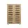 Artiss Alster 5-Tier Shoe Rack Cabinet for 20 Pairs - Pine/White, Adjustable Shelves, Ventilated Doors, 60x33.5x
