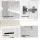 Artiss Alster 5-Tier Shoe Rack Cabinet, White, 20 Pair Capacity - Adjustable Shelves, Ventilated Doors, 60x33.5x87cm