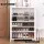 Artiss Alster 5-Tier Shoe Rack Cabinet, White, 20 Pair Capacity - Adjustable Shelves, Ventilated Doors, 60x33.5x87cm