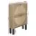 Artiss Lunar Shoe Rack Cabinet - 2 Drawers, Real Rattan, 6 Pairs Storage, 60x17x90cm, Pine & Black, Wall-Mount
