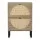 Artiss Lunar Shoe Rack Cabinet - 2 Drawers, Real Rattan, 6 Pairs Storage, 60x17x90cm, Pine & Black, Wall-Mount