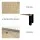 Artiss Lunar Shoe Rack Cabinet - 2 Drawers, Real Rattan, 6 Pairs Storage, 60x17x90cm, Pine & Black, Wall-Mount