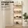 Artiss 160cm Shoe Rack Cabinet, 24-Pair Capacity, Adjustable Shelves, Pine Design, Durable Melamine Finish, White