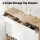 Artiss Pine & White Shoe Rack Cabinet for 30 Pairs - 5 Tiers, 3 Drawers, Soft Close, Adjustable Feet, 120x32x112cm