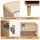 Artiss Pine & White Shoe Rack Cabinet for 30 Pairs - 5 Tiers, 3 Drawers, Soft Close, Adjustable Feet, 120x32x112cm