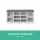 Artiss Shoe Rack Storage Cabinet Bench, Particle Board, White/Grey, 102x30x48cm, 10 Compartments, Cushioned Seat