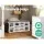Artiss Shoe Rack Storage Cabinet Bench, Particle Board, White/Grey, 102x30x48cm, 10 Compartments, Cushioned Seat