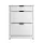 Artiss Shoe Rack Cabinet, Particle Board, White, 78x23.5x102.5cm, Modern Design, 16 Pairs Storage, Adjustable Shelves