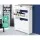 Artiss Shoe Rack Cabinet, Particle Board, White, 78x23.5x102.5cm, Modern Design, 16 Pairs Storage, Adjustable Shelves