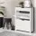 Artiss Shoe Rack Cabinet, Particle Board, White, 78x23.5x102.5cm, Modern Design, 16 Pairs Storage, Adjustable Shelves
