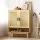 Artiss 5-Tier Rattan Shoe Rack Cabinet - Stylish Storage for 20 Pairs, Durable Particle Board, 80x35x98cm, Easy Assembly