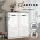 Artiss Shoe Rack Cabinet 30 Pairs White High Gloss Front, Adjustable Shelves, 80x33x100cm, Sturdy Particle Board