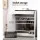 Artiss Shoe Rack Cabinet 30 Pairs White High Gloss Front, Adjustable Shelves, 80x33x100cm, Sturdy Particle Board