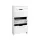 Artiss 2x Shoe Cabinet Organiser 3 Flip Drawer High Gloss White Slim 24cm Depth 2 Pack 62x24x126cm