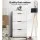 Artiss 2x Shoe Cabinet Organiser 3 Flip Drawer High Gloss White Slim 24cm Depth 2 Pack 62x24x126cm