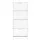 Artiss Shoe Rack Cabinet - White, 4 Doors, Holds 60 Pairs, Melamine Particle Board, Adjustable Shelves, 160cm Tall