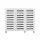 Artiss White Shoe Rack Cabinet: 5-Tier, 30 Pairs, Adjustable Shelves, Ventilated Doors, 114x33x97cm, Melamine Finish