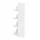 Artiss White Mirror Shoe Cabinet for 60 Pairs, Melamine Particle Board, 4 Compartments, Full-Length Mirror, 63x30x160cm