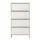 Artiss 8-Tier Narrow Shoe Cabinet White and Pine 80 x 35 x 154 cm Slim Hallway Storage Unit 4 Flip Doors