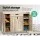 Artiss Adjustable Shoe Rack Cabinet - Pine Finish, Stores 26 Pairs, Stylish & Durable with Extra Storage