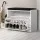 Artiss White Shoe Rack Cabinet Bench - 15 Pair Storage, PU Leather Seat, Adjustable Shelves, 120kg Capacity, 63x30x48cm
