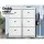 Artiss White 3-Tier Shoe Rack Cabinet – Stores 18 Pairs, Adjustable Shelves, Premium E1 MDF, 53.5x24x117.5cm
