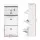 Artiss 2-Piece Shoe Cabinet Storage Organiser with 3 Flip Drawers White