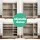 Artiss Shoe Rack Cabinet for 21 Pairs, Adjustable Shelves, Pine Clair, Silver Handles, 80x30x90cm, Contemporary Design